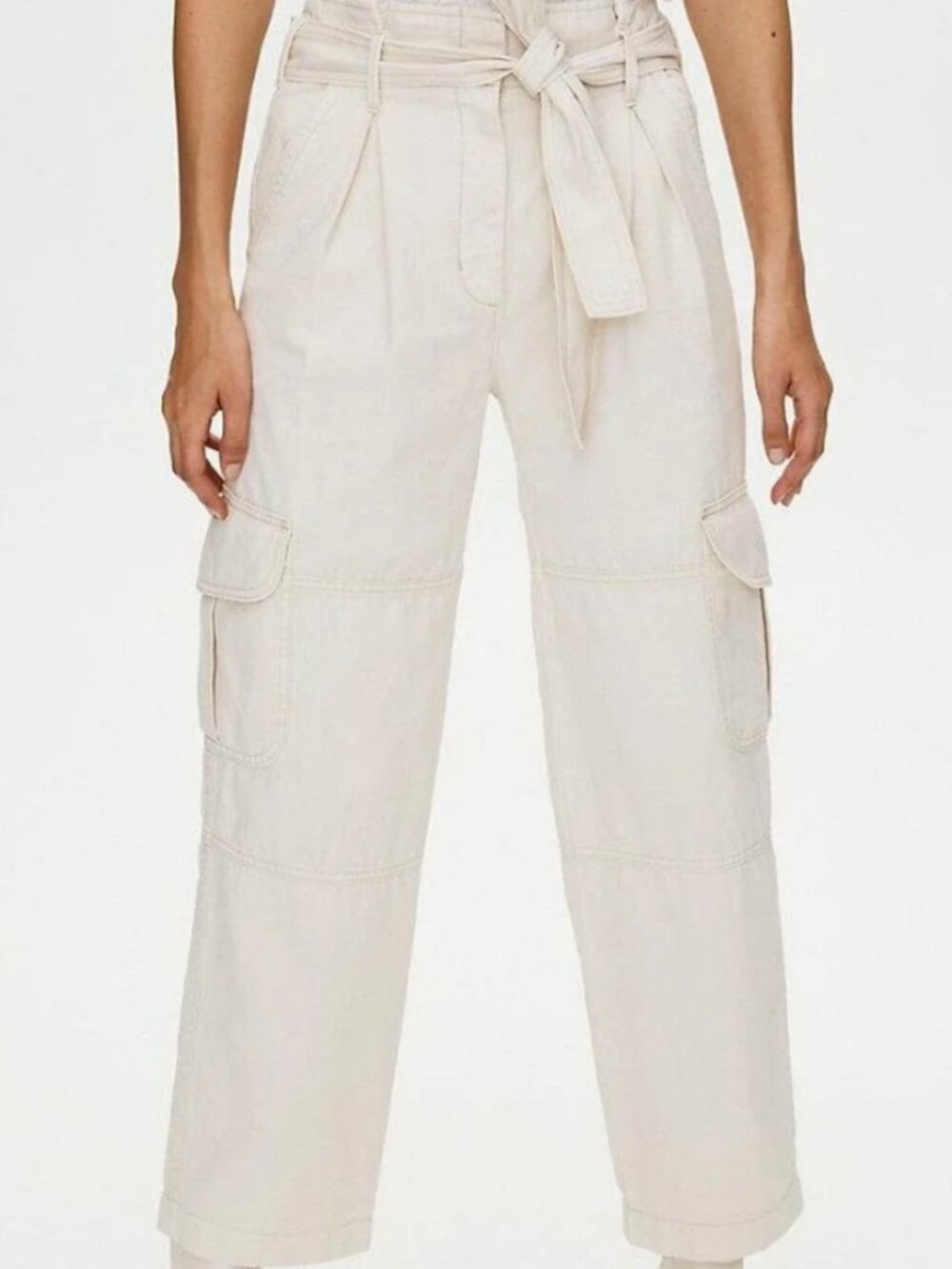 Wilfred Free Aritzia Nova Cargo Pants Cream